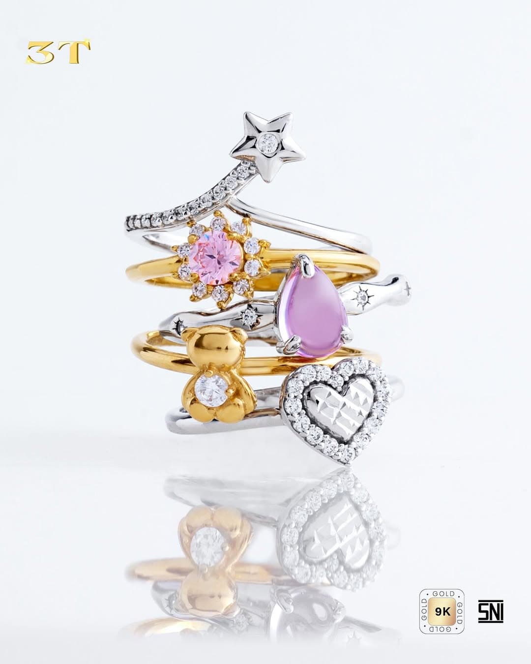 Rekomendasi Cincin Emas Anak Perempuan Terbaru The Palace yang Lucu dan Nyaman Dipakai