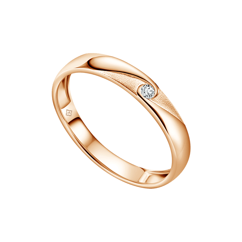 Cincin Kawin Sejalan Harmoni Rose Gold
