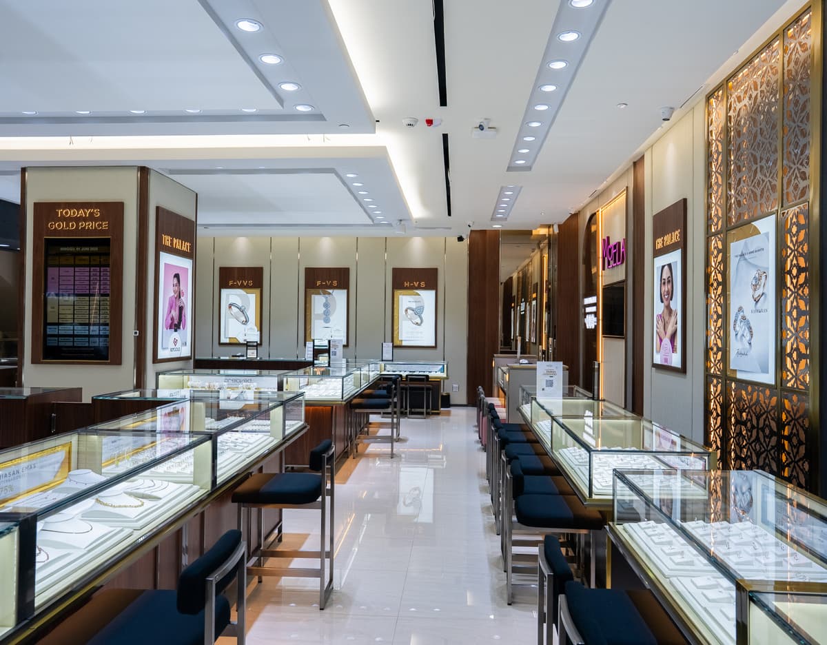 toko perhiasan the palace jeweler lippo plaza ekalokasari