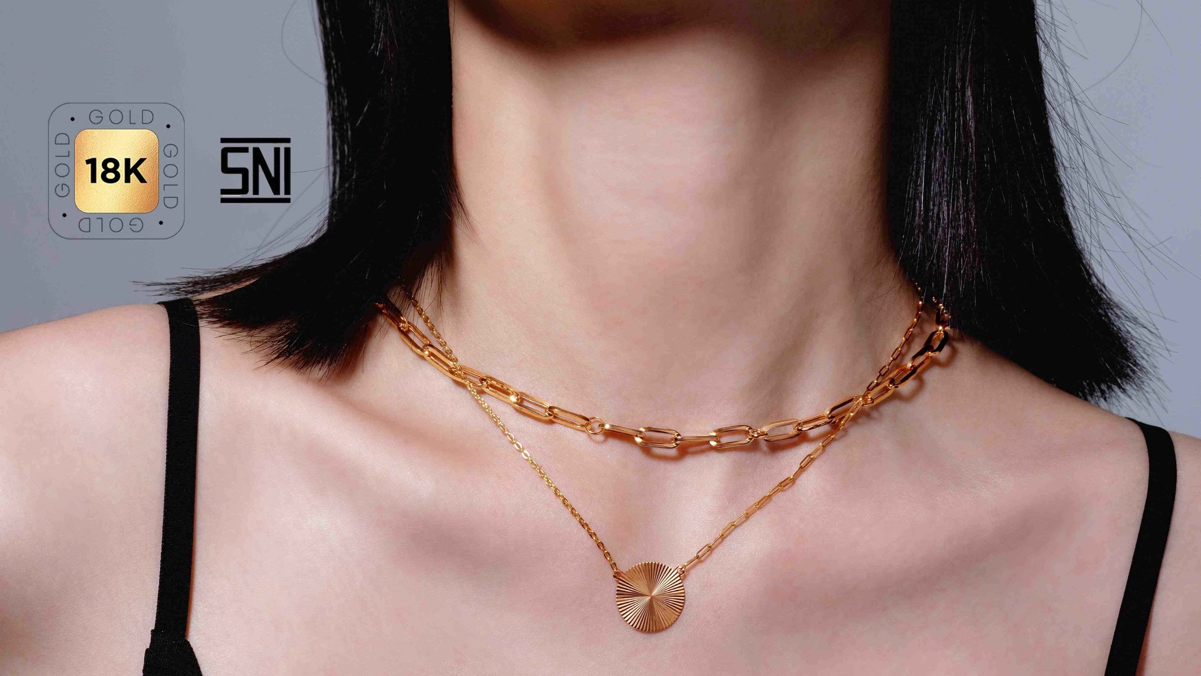 Faktor yang Membedakan Harga Kalung Emas 1 Gram 24 Karat dan 18 Karat