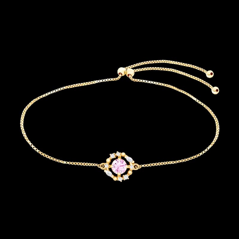 Gelang Pink Theory Scattered Holo Solitaire